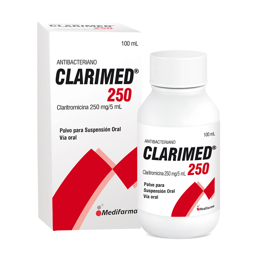 Clarimed 250 mg/5 mL Gránulos para Suspensión Oral | FarmaGO